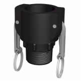 CPP True 1¼″ Female Camlock × 1¼″ NPT Male (Type B)