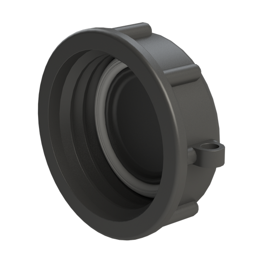 S60x6 female dust cap, black P/P