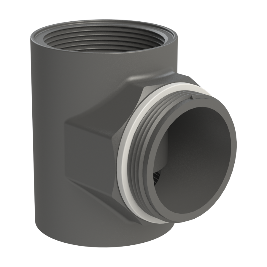 2'' Male G2 × 11.5 (2'' BSP/NPS), C/W o-ring X 2'' pipe thread female X 2'' pipe thread female,Tee,