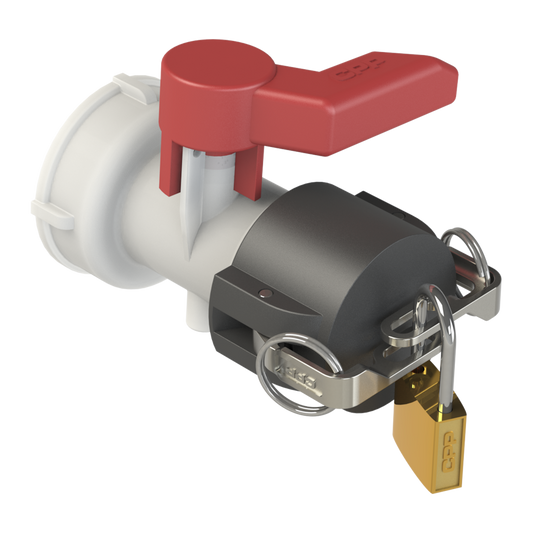 2” Part “DCL”, 2” Camlock coupler x lockable dust cap, G/P/P