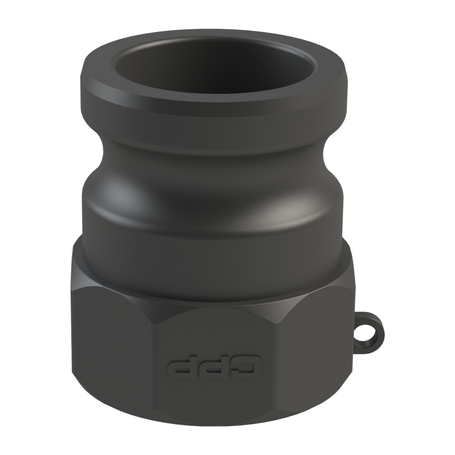 S60X6 to 2" Camlock Type A Adapter – Polypropylene – CPP®