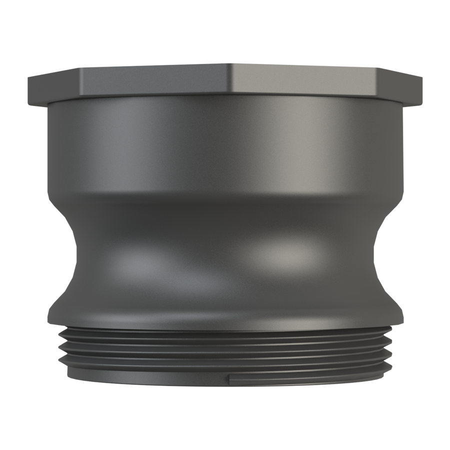 2’’ short Camlock male with 20B X S60X6 female, gasket, plug