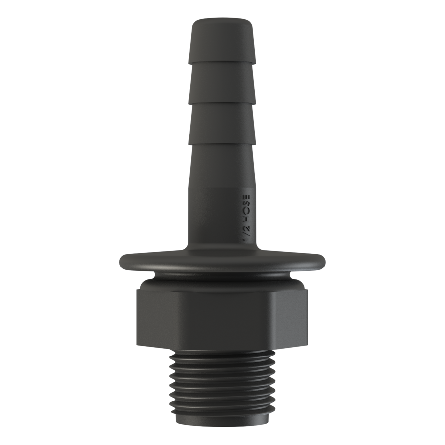 ½’’ BSPP hex. Male X ½’’(13mm) hose tail G/P/P
