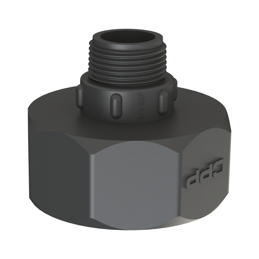 ¾'' NPT male x 2'' NPS female Easy-Seal