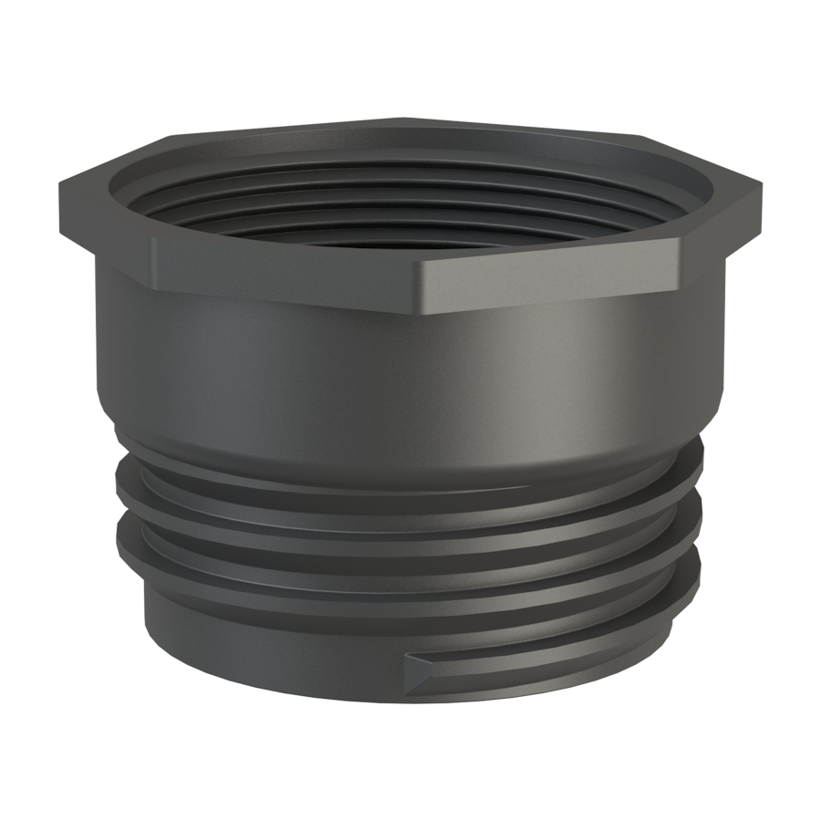 S60X6 short male X 2’’ NPS female, gasket