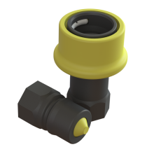 CPP 1 inch Dry-Shut ISO-B male and female valved coupling system