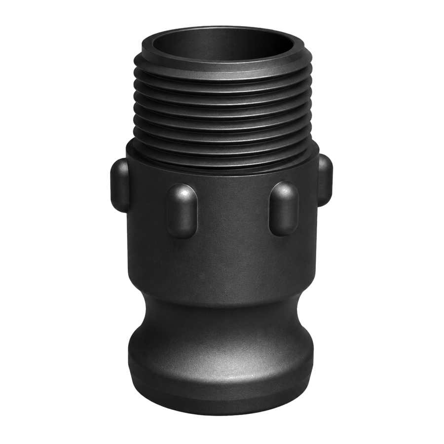 CPP 1″ Male Camlock × 1″ BSPT Male (Type F)