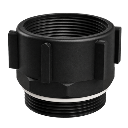 CPP® BCS G2 × 11.5 (2″ BSP/NPS) Drum Thread × 2″ NPT Female in black glass-filled polypropylene – product view 2