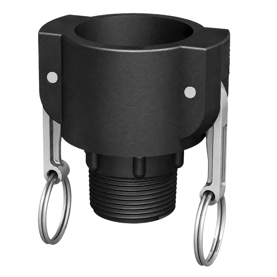 CPP 1½″ Female Camlock × 1¼″ NPT Male (Type B)