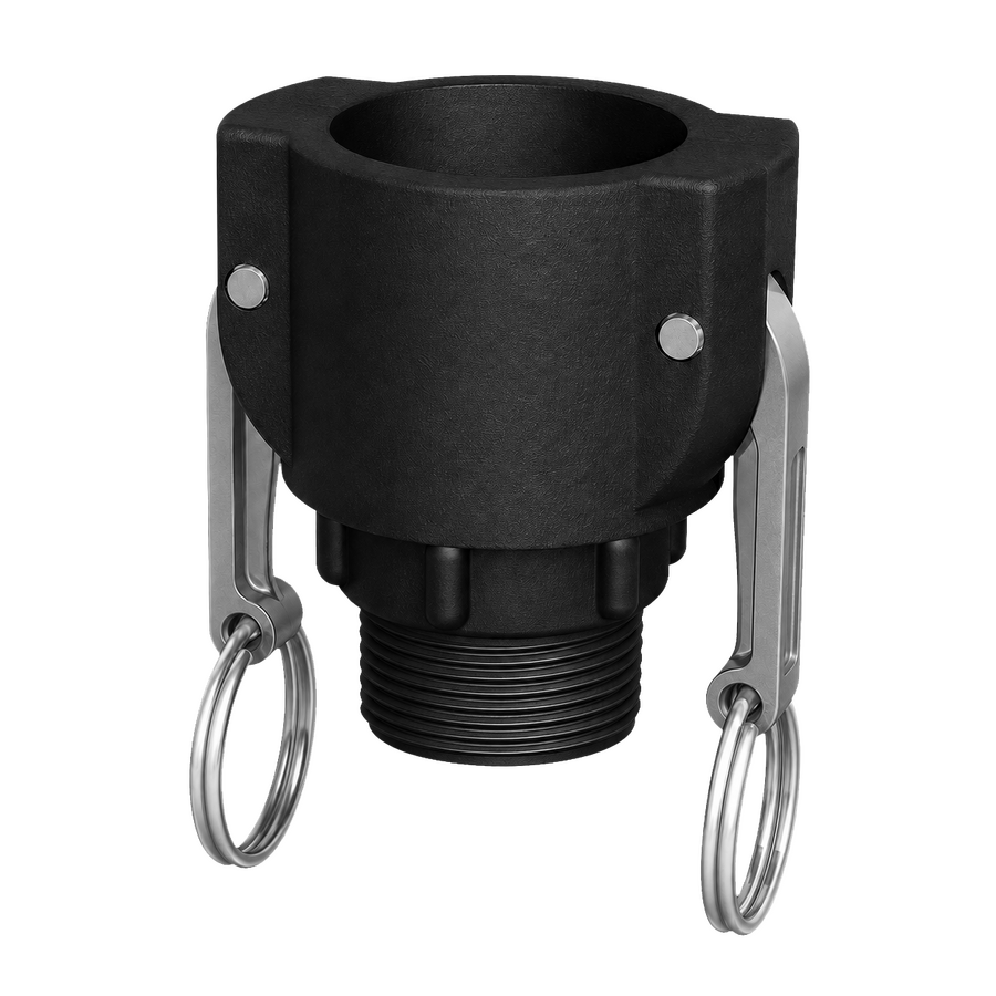 True 1¼'' Part 'B' 1¼'' camlock Coupler X 1¼'' BSPT Male G/P/P