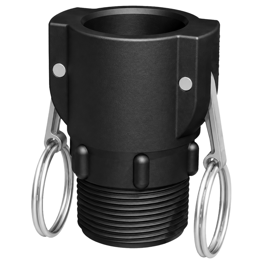 CPP 1″ Female Camlock × 1¼″ NPT Male (Type B)