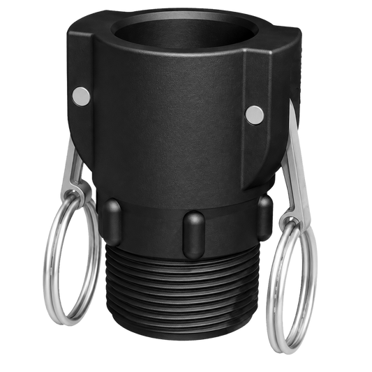 CPP 1″ Female Camlock × 1¼″ NPT Male (Type B)