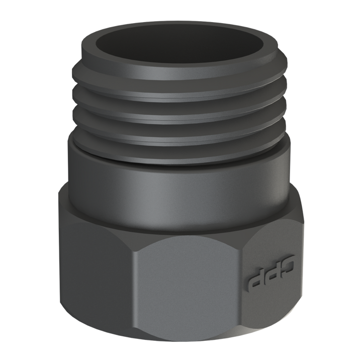 CPP 2″ BSPP female × S60X6 male sealed IBC adaptor