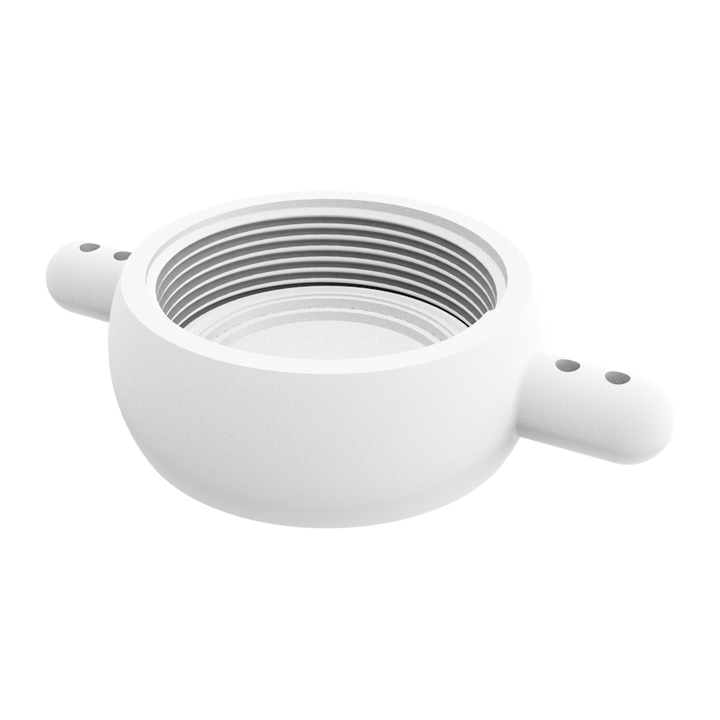 CPP® 2 inch BSPP lugged female dust cap in natural polypropylene