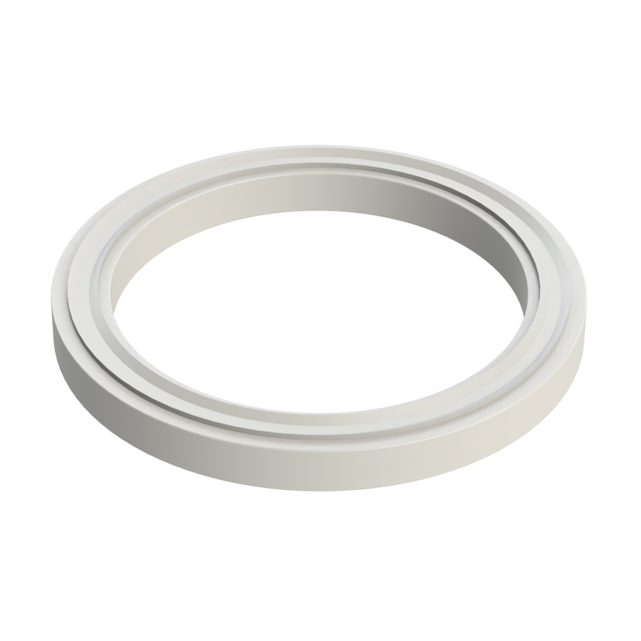 1½'' Lugged Gasket Ribbed White PP