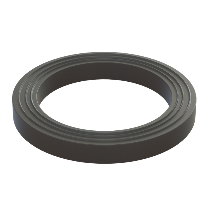 CPP® 1¼ inch ribbed Camlock gasket in black PP olefin elastomer