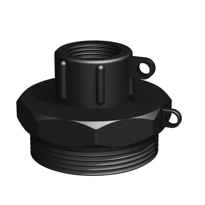 CPP® BCS G2 × 11.5 (2″ BSP/NPS) Drum Thread × ¾″ NPT Female in black glass-filled polypropylene – product view 1