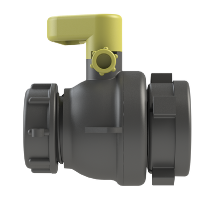 2'' 'DARCIE-LITE' IBC ball valve, S60X6 female buttress in-let x S60X6 male