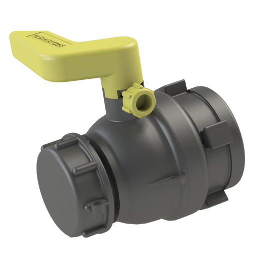 2'' 'DARCIE-LITE' IBC ball valve, S60X6 female buttress in-let x S60X6 male