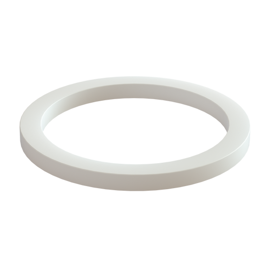 S60X6 (2'' BSP/NPS) Flat gasket, Olefin elastomer, white