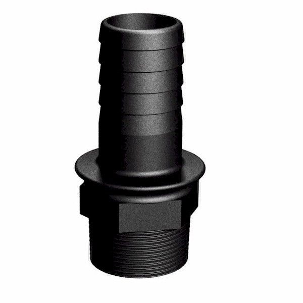 1'' BSP hex. Male X 1''(25mm) hose tail G/P/P