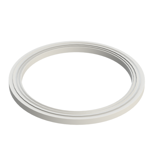 3'' Lugged Gasket Ribbed White PP