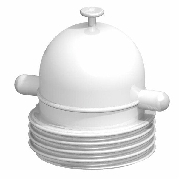 CPP® 4 inch URT Urban Round Thread lugged male dust plug in natural polypropylene